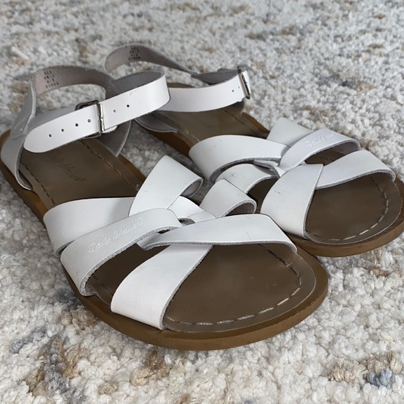 Salt Water Sandals by Hoy Shoes - Salt water white sandles all leather